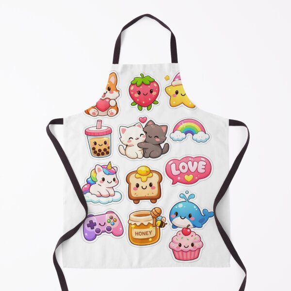 Item preview, Kawaii Animal & Food Doodle Pack with Space Charm Stickers designed and sold by New Art.
