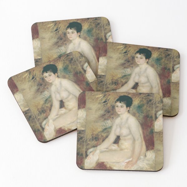 Item preview, Nach Dem Bade by Pierre-Auguste Renoir: Impressionist Nude Fine Art Print designed and sold by artofuniverse.