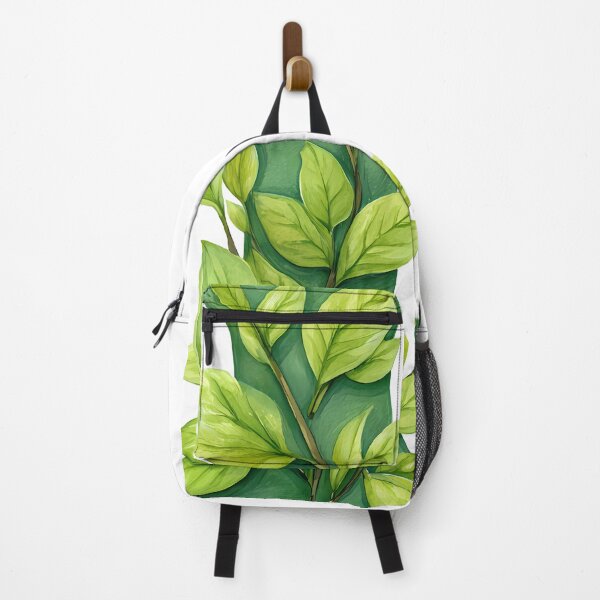 Item preview, Green Leaf Letter I - Elegant Botanical Monogram Art Print designed and sold by DesignArtist.ia.