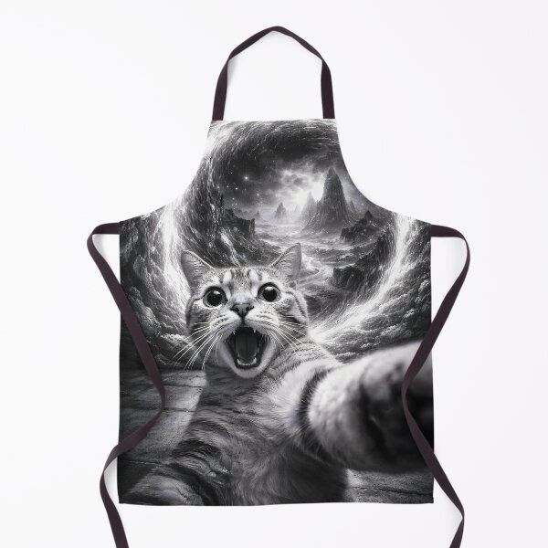 Item preview, Cosmic Cat Selfie – Funny Space Portal Cat Meme Aesthetic designed and sold by disha-prints.