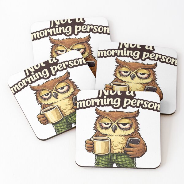 Item preview, Not a morning person designed and sold by Lunatik Cat.