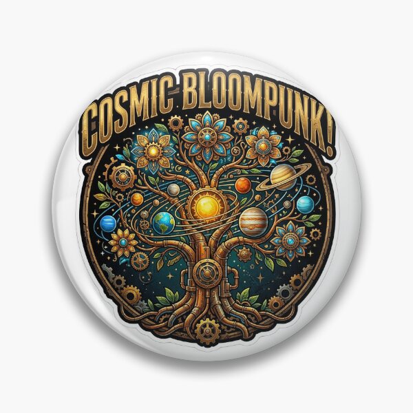 Item preview, FHD Steampunk Flowering Tree Solar System Art designed and sold by ABArtByAlexST.