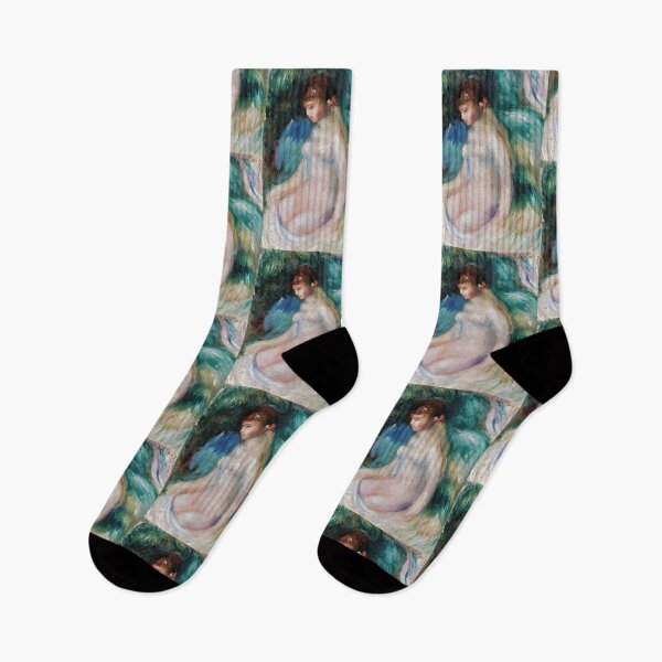 Item preview, Nu Assis by Pierre-Auguste Renoir: Impressionist Nude Wall Art Poster designed and sold by artofuniverse.