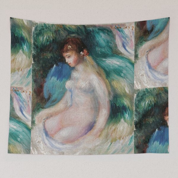 Item preview, Nu Assis by Pierre-Auguste Renoir: Impressionist Nude Wall Art Poster designed and sold by artofuniverse.