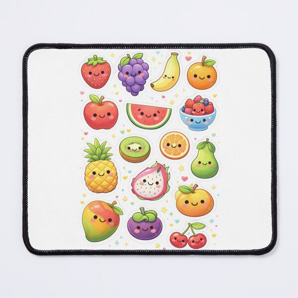 Item preview, Kawaii Fruit Friends Colorful Cute Snack Collection designed and sold by New Art.