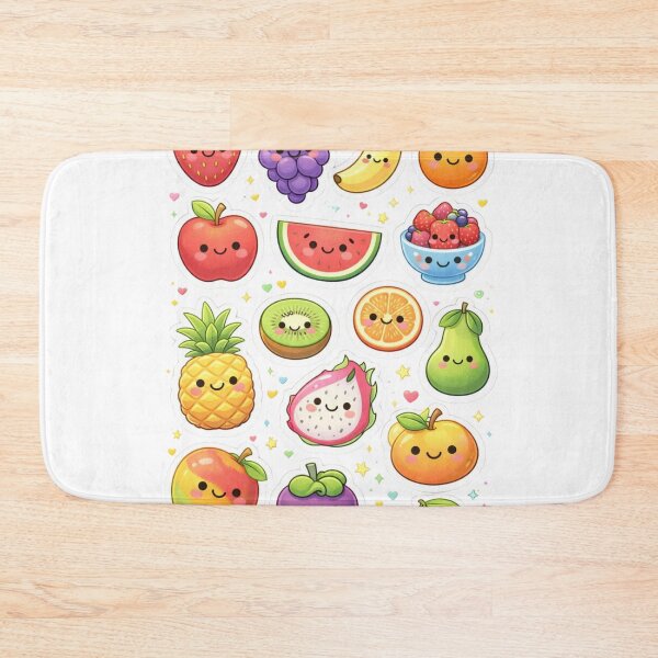 Item preview, Kawaii Fruit Friends Colorful Cute Snack Collection designed and sold by New Art.