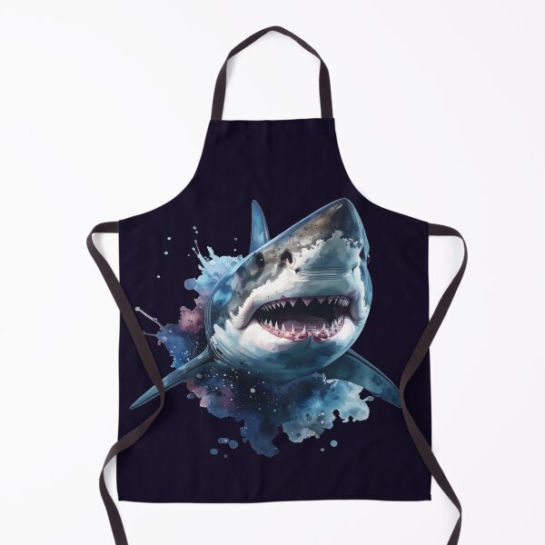 Item preview, King of the Deep, shark from the front designed and sold by LiskoDesign.