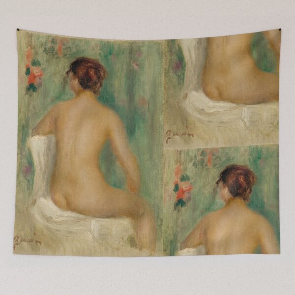 Item preview, Nu Assis De Dos by Pierre-Auguste Renoir: Impressionist Nude Fine Art Poster designed and sold by artofuniverse.
