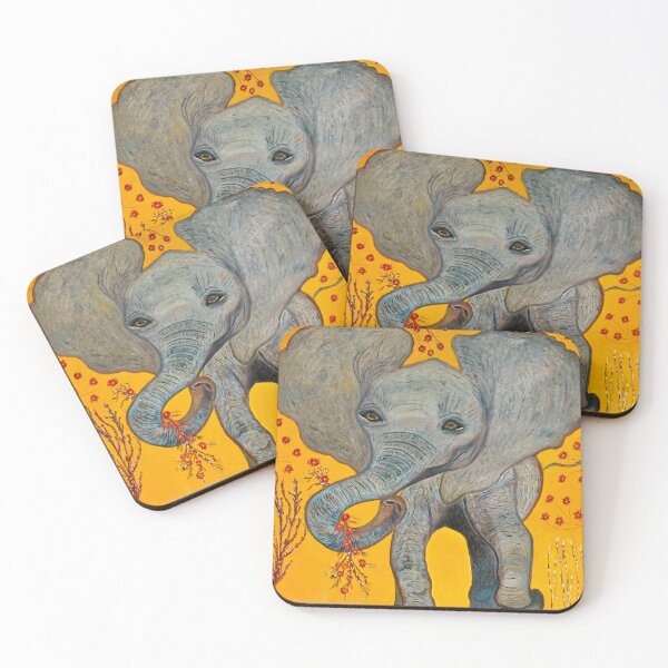 Item preview, Elephant in Bloom designed and sold by Oxana Balke.