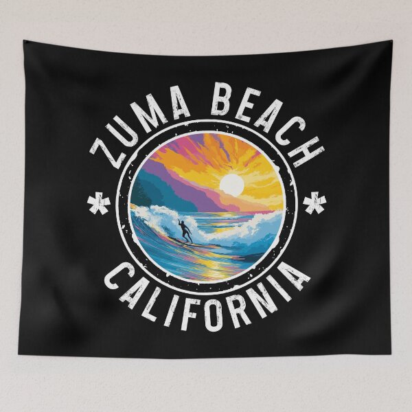 Item preview, Zuma Beach - California (with White Lettering) designed and sold by VelvetRoom.