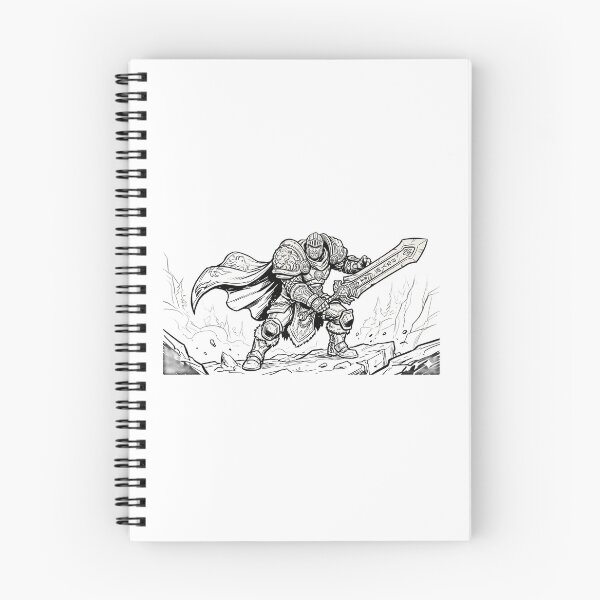 Item preview, Garen Crownguard Thick Line Art Illustration designed and sold by Lura busah.