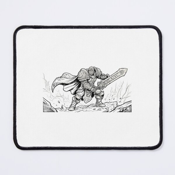 Item preview, Garen Crownguard Thick Line Art Illustration designed and sold by Lura busah.