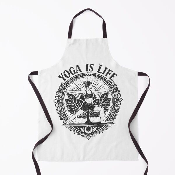 Item preview, Vintage Yoga Is Life Warrior Pose Mandala – Black and White Distressed Boho Spiritual Aesthetic T-Shirt designed and sold by VINTAGEPUNTEES.