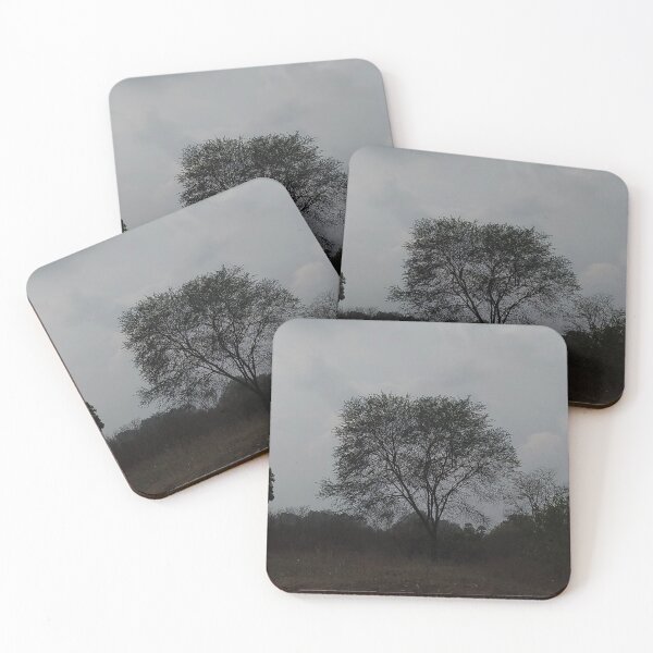 Item preview, Dark Silhouette Tree - Moody Overcast Sky Nature Photography designed and sold by PixelVibe Art.