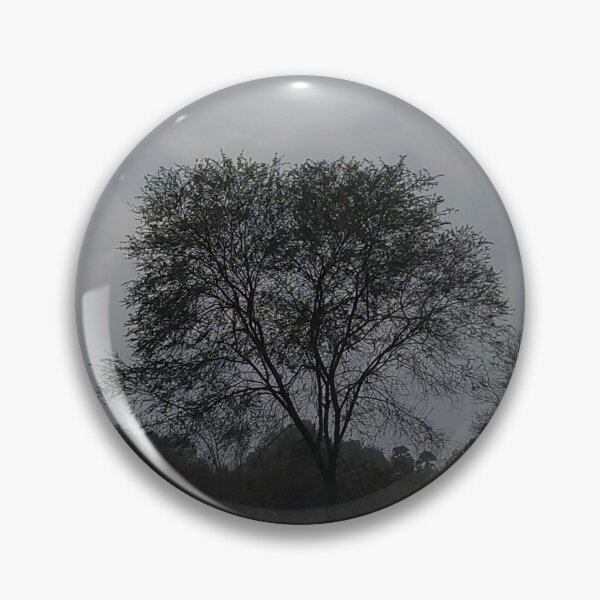 Item preview, Dark Silhouette Tree - Moody Overcast Sky Nature Photography designed and sold by PixelVibe Art.