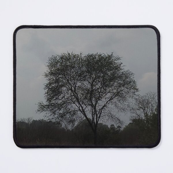 Item preview, Dark Silhouette Tree - Moody Overcast Sky Nature Photography designed and sold by PixelVibe Art.