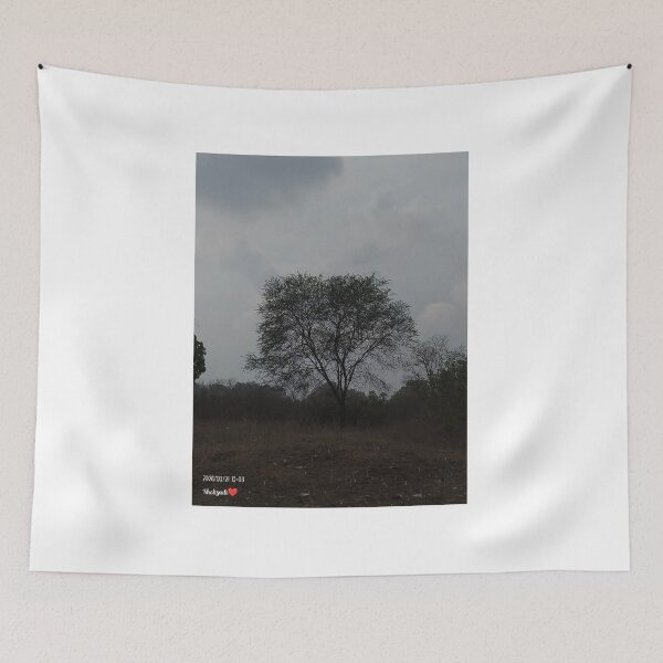 Item preview, Dark Silhouette Tree - Moody Overcast Sky Nature Photography designed and sold by PixelVibe Art.