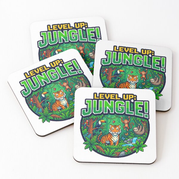 Item preview, UHD Deep Jungle Pixel Art Animals designed and sold by ABArtByAlexST.