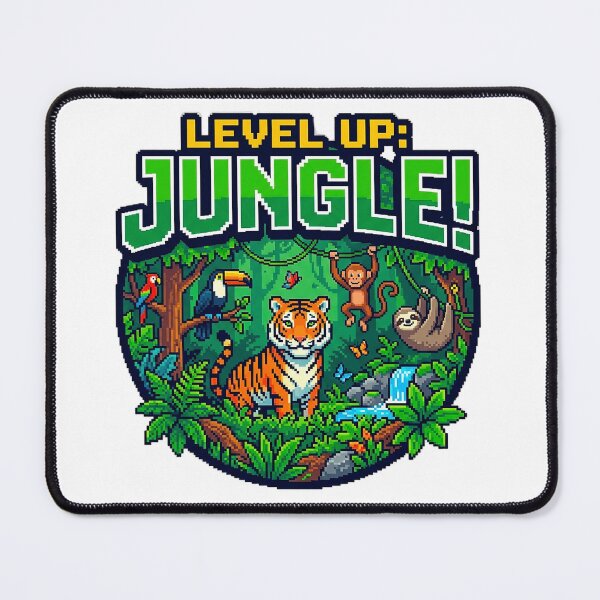 Item preview, UHD Deep Jungle Pixel Art Animals designed and sold by ABArtByAlexST.
