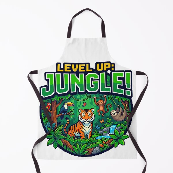Item preview, UHD Deep Jungle Pixel Art Animals designed and sold by ABArtByAlexST.