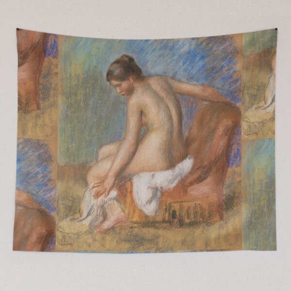 Item preview, Nu Au Fauteuil by Pierre-Auguste Renoir: Impressionist Nude Wall Art Poster designed and sold by artofuniverse.