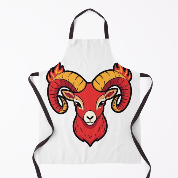Item preview, Aries Ram Zodiac Fire Sign Astrology Sticker designed and sold by NeonNerdStudio.
