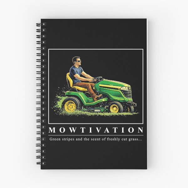 Item preview, Mowtivation – Funny Lawn Care Quote with Riding Mower Illustration designed and sold by Stinky Lincy's Apparel Company.