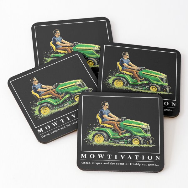 Item preview, Mowtivation – Funny Lawn Care Quote with Riding Mower Illustration designed and sold by Stinky Lincy's Apparel Company.