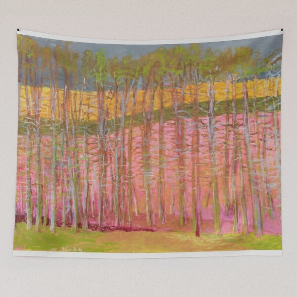 Item preview, New Upload 10 - Wolf Kahn - Best artist - Vibrant Abstract Landscape - New Upload  - Wolf Kahn - Best artist  designed and sold by MirandaZArt.