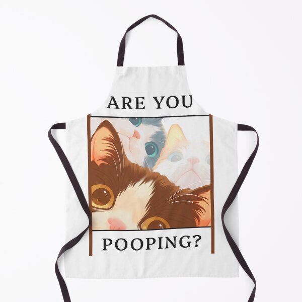 Item preview, Are You Pooping? Funny Cat Bathroom Meme designed and sold by DVNarts.