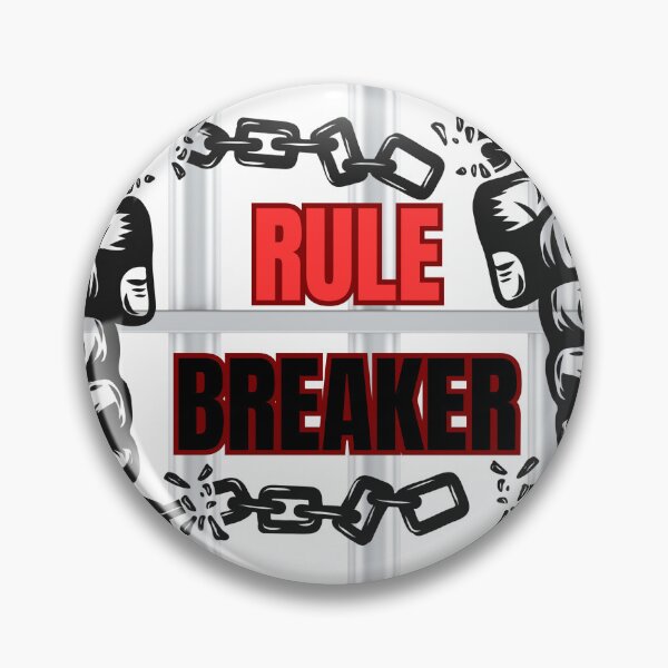 Item preview, Rule Breaker Broken Chains Prison Bars Graphic designed and sold by Stoneclove.