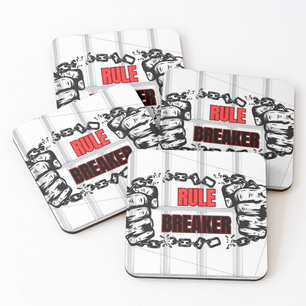 Item preview, Rule Breaker Broken Chains Prison Bars Graphic designed and sold by Stoneclove.