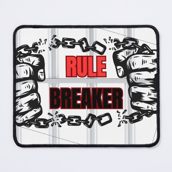 Item preview, Rule Breaker Broken Chains Prison Bars Graphic designed and sold by Stoneclove.