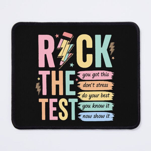 Item preview, Rock the Test Student Exam Motivation designed and sold by KroghDs.