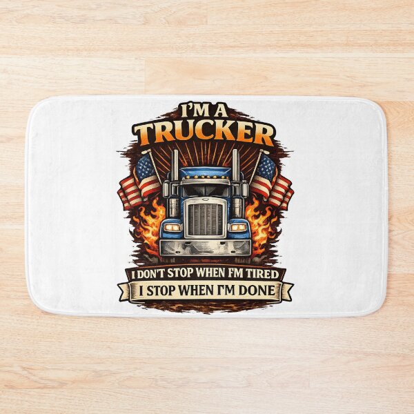 Item preview, I’m A Trucker I Don’t Stop When I’m Tired I Stop When I’m Done Funny Truck Driver Vintage Design designed and sold by Nixora.