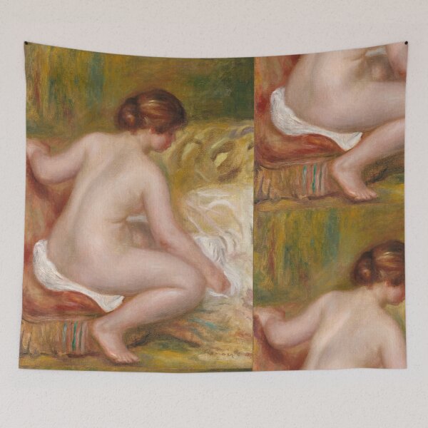 Item preview, Nu Sur Un Fauteuil by Pierre-Auguste Renoir: Intimate Impressionist Nude Poster designed and sold by artofuniverse.