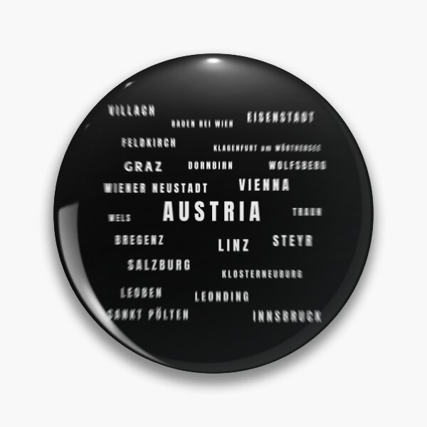 Item preview, Austria Cities Typography Travel Souvenir designed and sold by DrTol.