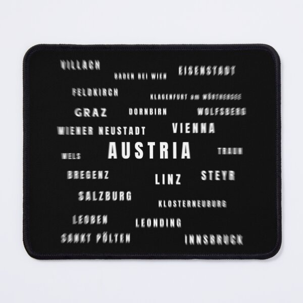 Item preview, Austria Cities Typography Travel Souvenir designed and sold by DrTol.