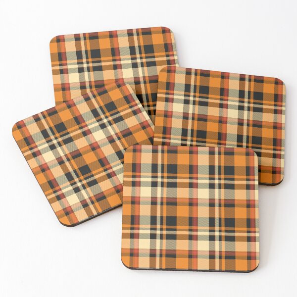 Item preview, Pumpkin Tartan Plaid Dark Colour Cozy Halloween Check Pattern designed and sold by NoemiMarozsan.
