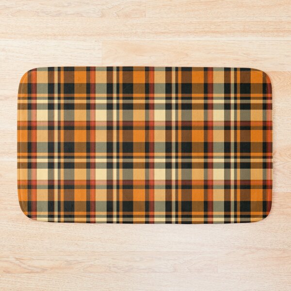 Item preview, Pumpkin Tartan Plaid Dark Colour Cozy Halloween Check Pattern designed and sold by NoemiMarozsan.