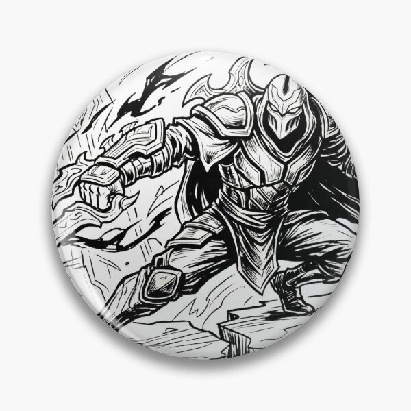 Item preview, Zed Master of Shadows Bold Line Art designed and sold by Lura busah.