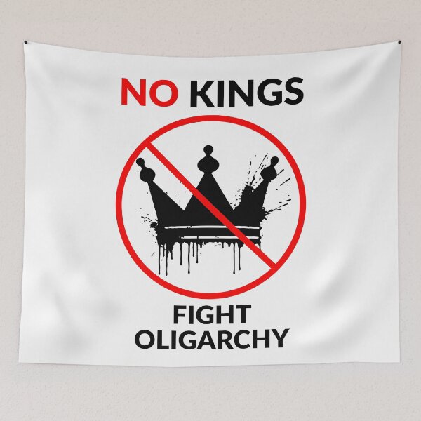 Item preview, No Kings Fight Oligarchy designed and sold by JI-PIXEL-PLACE.