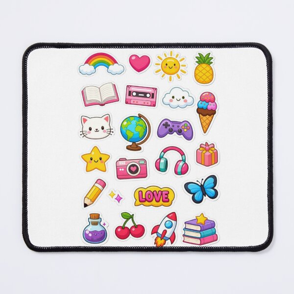 Item preview, Kawaii Icons Mix Rainbow Love Cute Lifestyle Back to School Pack designed and sold by New Art.