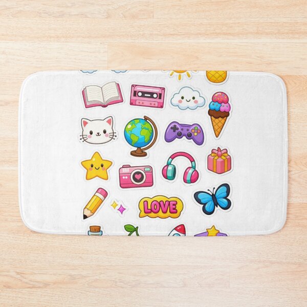 Item preview, Kawaii Icons Mix Rainbow Love Cute Lifestyle Back to School Pack designed and sold by New Art.