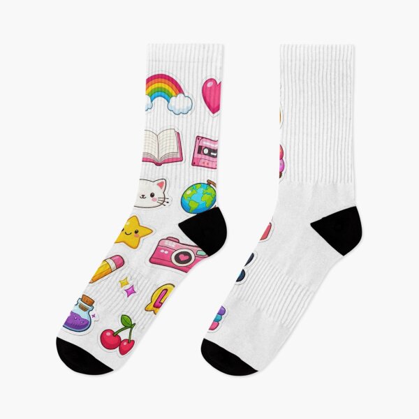 Item preview, Kawaii Icons Mix Rainbow Love Cute Lifestyle Back to School Pack designed and sold by New Art.