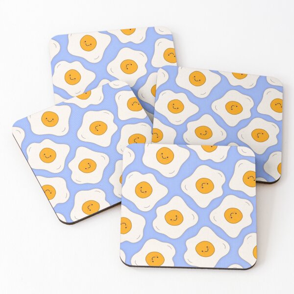 Item preview, Sunny Pan Poetry – Cheerful Smiling Eggs designed and sold by iamdesigns14.