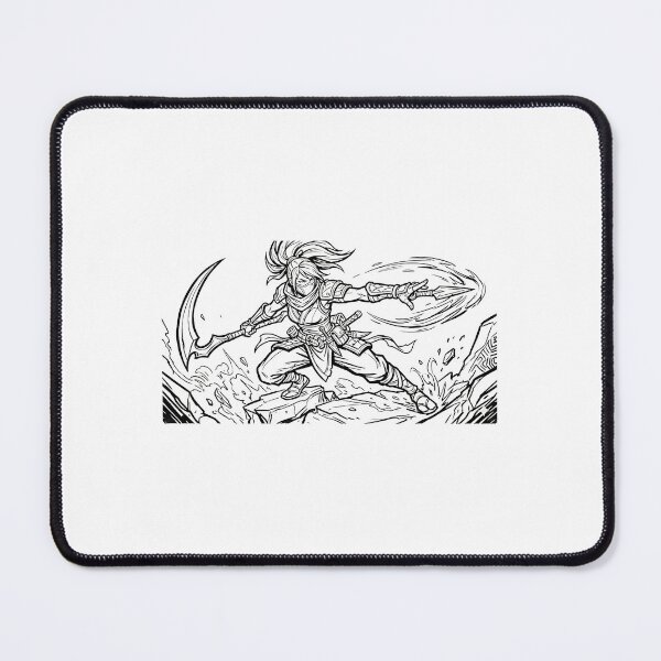 Item preview, Akali Rogue Assassin Thick Line Art designed and sold by Lura busah.