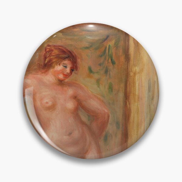Item preview, Nude With Castanets by Pierre-Auguste Renoir: Warm Impressionist Nude Poster designed and sold by artofuniverse.