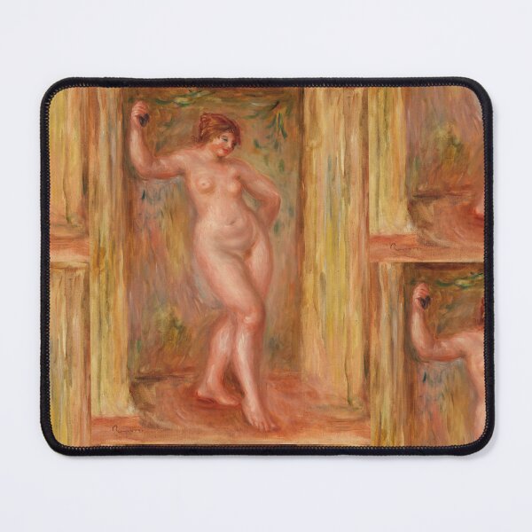 Item preview, Nude With Castanets by Pierre-Auguste Renoir: Warm Impressionist Nude Poster designed and sold by artofuniverse.