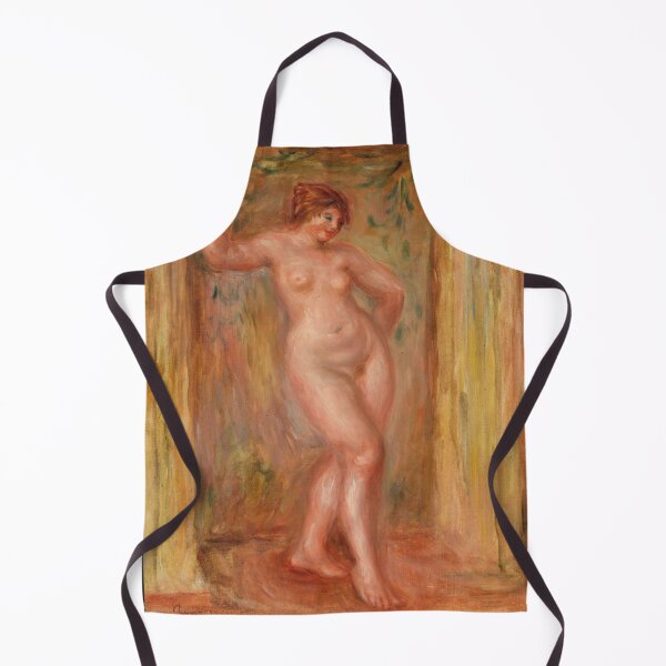 Item preview, Nude With Castanets by Pierre-Auguste Renoir: Warm Impressionist Nude Poster designed and sold by artofuniverse.